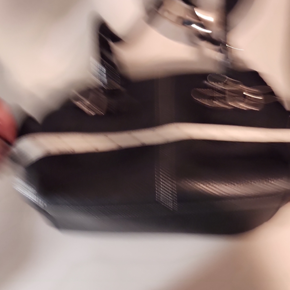 Brighton Black Leather Shoulder Bag with Heart Accent - Picture 9 of 10